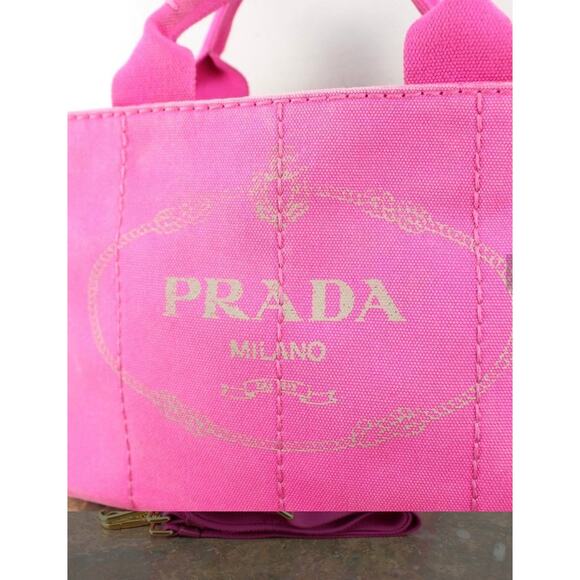 EUC- PRADA CANAPA BAG WITH STRAP - Picture 3 of 8